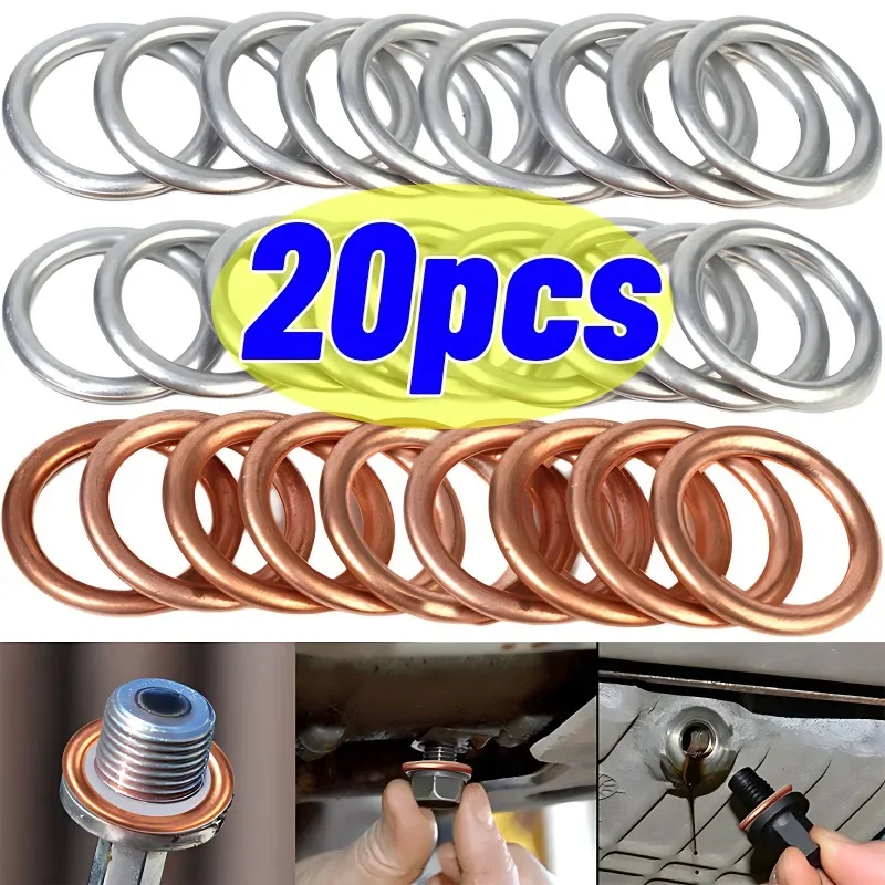 Car Engine Sump Oil Drain Screw Gasket for Volkswagen Maiteng Sprint CC Audi A4LA6L Transmission Oil Drain Plug Gasket oil drain plug gasket oil drain plug seal washer