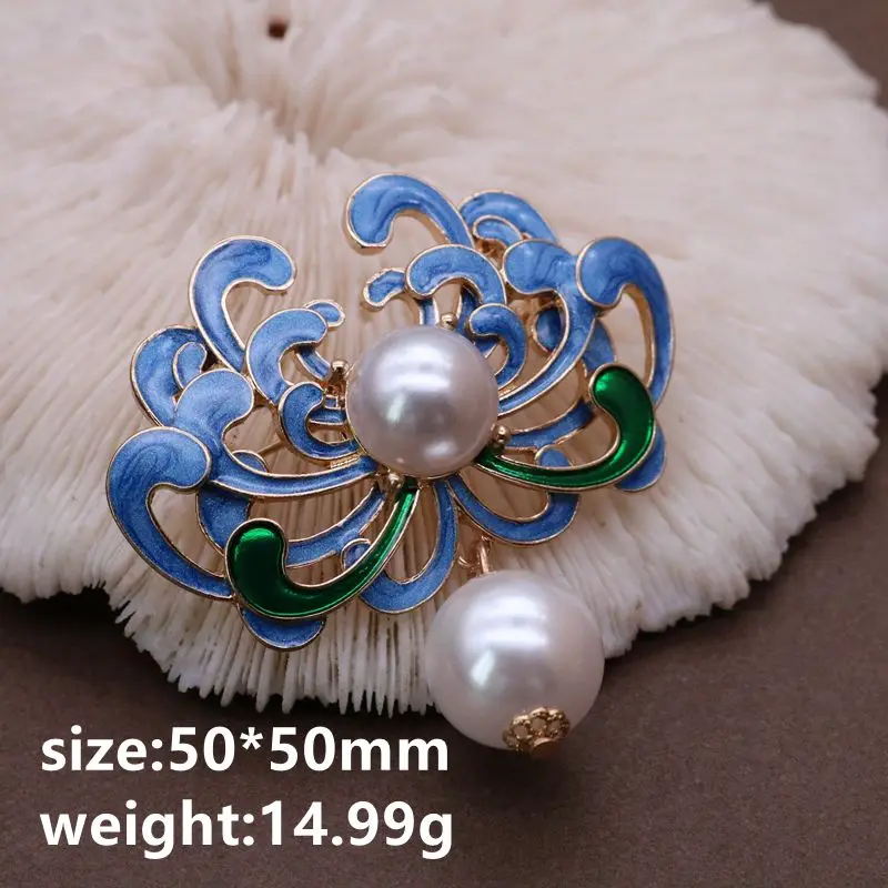 Spilla floreale a forma di rosa, da donna, in argento Sterling 925, con cristalli di opale e ambra, 63mm (H) x 30mm (W), Argento sterling