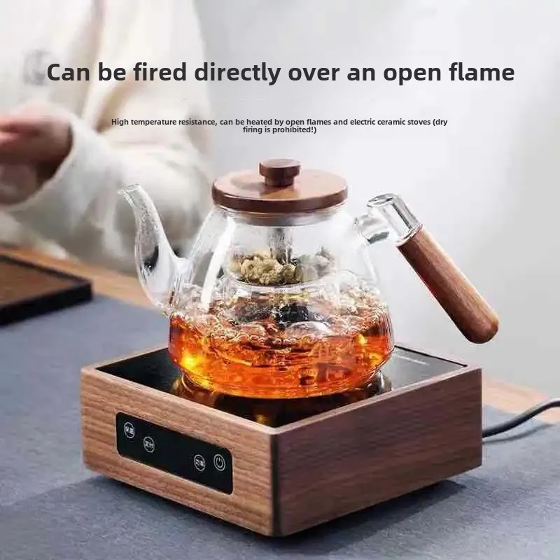 Elegant Glass Teapot with Automatic Electric Kiln for Perfect Brewing Heat Resistant Tea Making Machine Ideal for Home Use