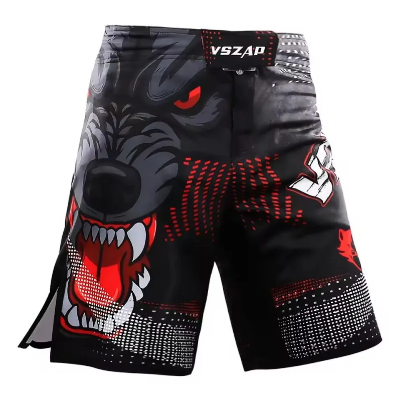 Vszap 남성용 전투 스포츠 복싱 러닝 트레이닝 반바지 Dark Knight Wolf King 통기성 빠른 건조 경량 피트니스