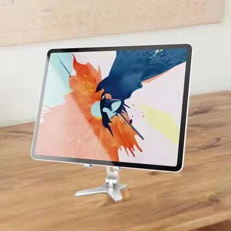 20pcs Universal Desk Table Display Folding Phone Holder Adjustable Plastic Phone Tablet Stand Holder Foldable Lazy Bracket