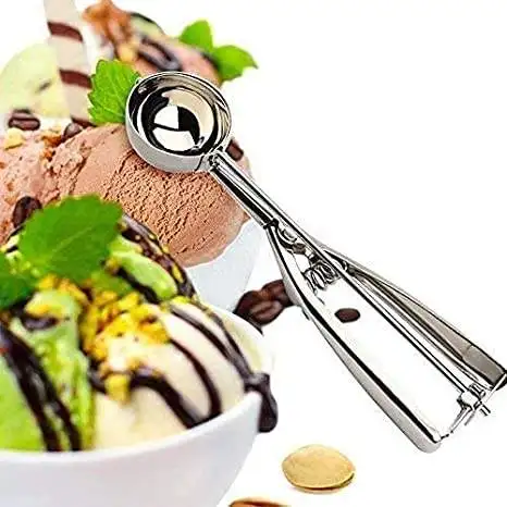 Ice Cream Scoops Easy Trigger Stainless Steel Cookie Scoop Meatballs Mellon Balls Mashed Potato ice cream scoop