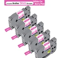 5pk White on pink