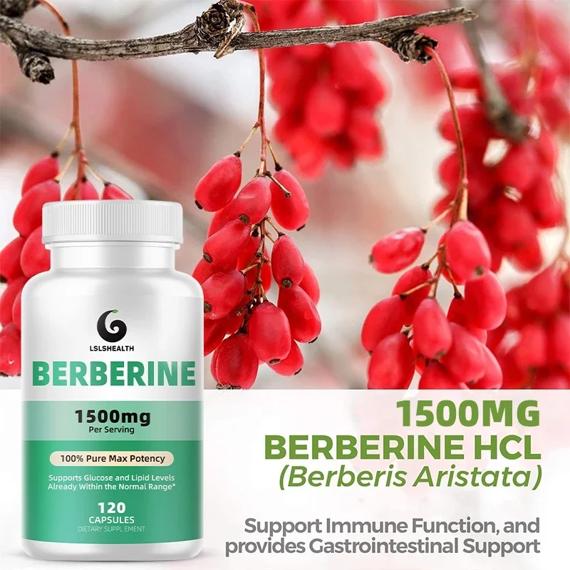 Premium Berberine HCL 1500mg-Berberine HCI Root Supplements Pills-Immune System, Healthy Weight Management
