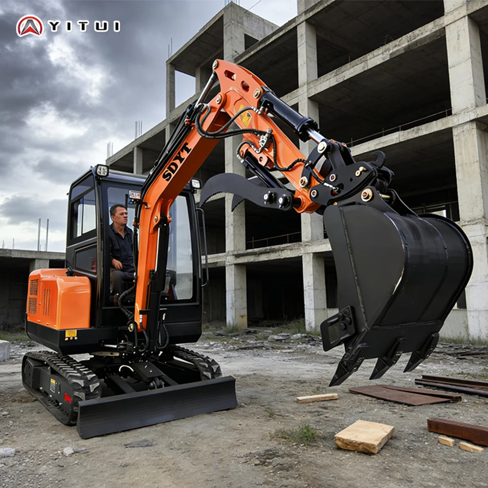 YITUI 1.2 Ton Small Excavator, High Efficiency Farm Operation, Customized Best Selling Model, Various Auxiliary Equipment for Winter - Image 2
