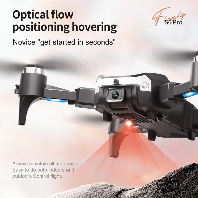 New S6 Max Rc Drone Profesional 8K HD Camera Obstacle Avoidance Aerial Photography Optical flow Foldable 5G GPS Quadcopter Gifts