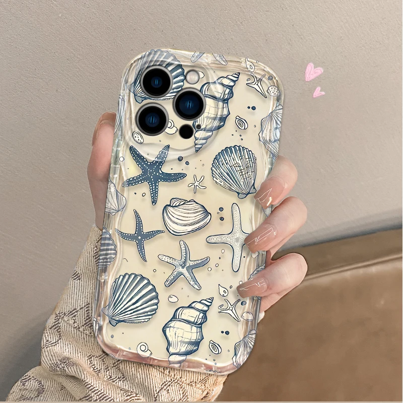 Colorful Marine Organism Soft Silicone Phone Case Cover