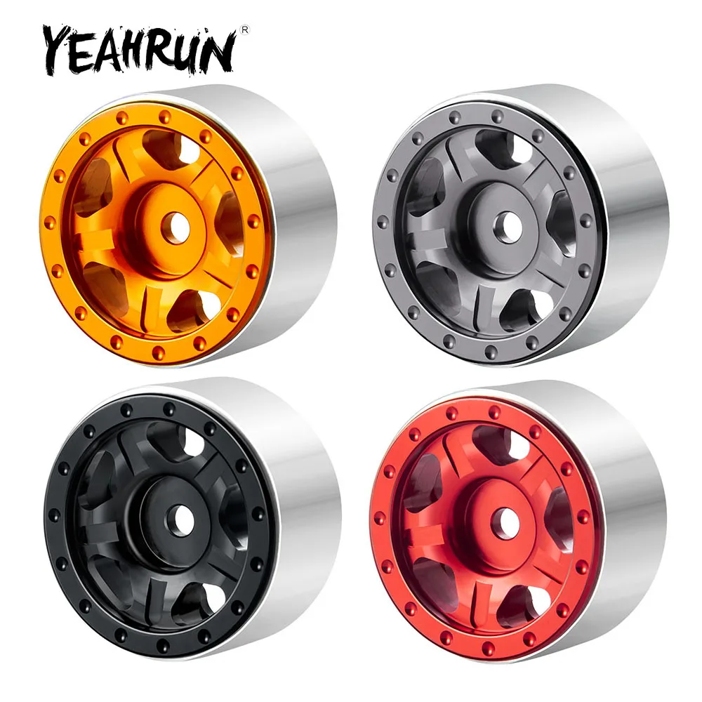 

YEAHRUN 4 шт. микро 1,0 дюймов Beadlock металлические колесные диски ступицы для Axial SCX24 Deadbolt C10 Гладиатор Бронко 1/24 радиоуправляемая
