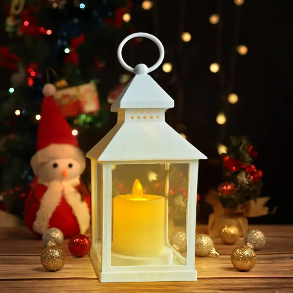 Lantern Ornaments Vintage LED Candle Emitting Color:Black 6