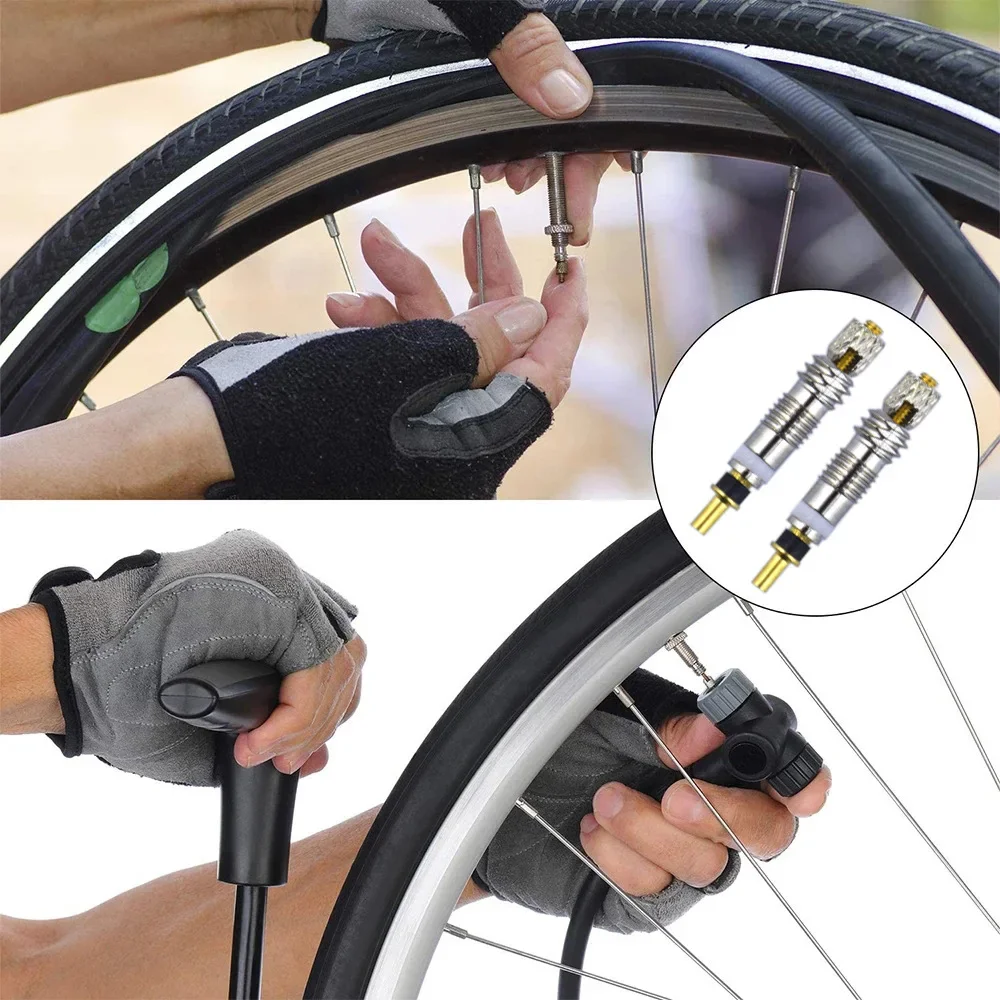 Silver Bicycle Valve Core Stem Presta Style Tyre Valve Core 1/4/10pcs for Tubeless Road Bike MTB FV