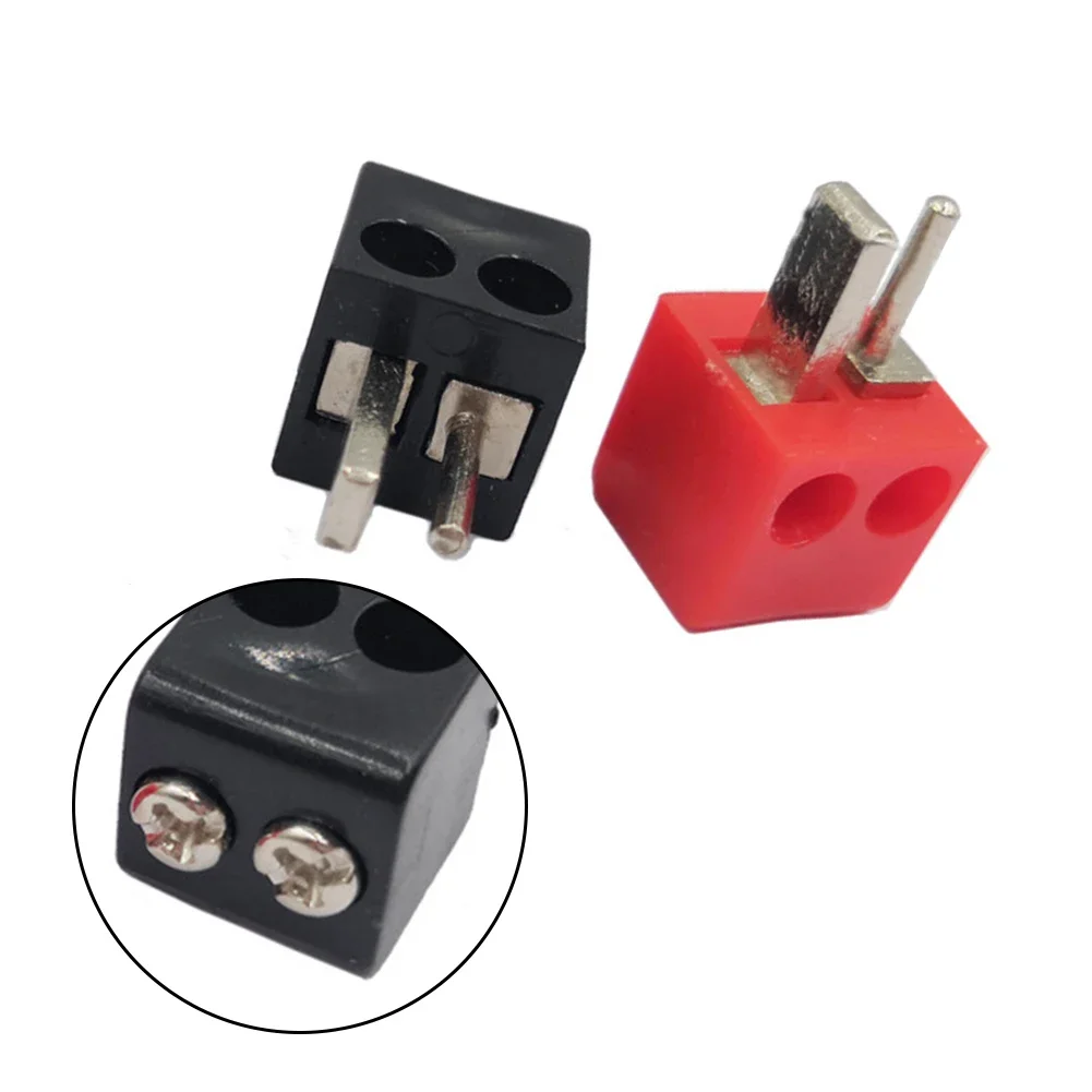 2 Pin DIN Hi-Fi Speaker Plug Set PACK of 2 Screw Connections Red & Black