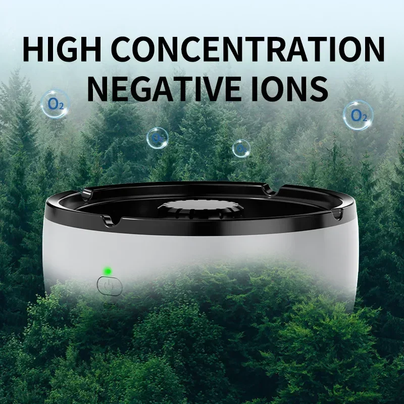 USB Rechargeable Electric Ashtray Filters Air Purifier Ashtray Home Office Car Smokeless Air Purifier Function cigarettes ashtray air purifier ashtray
