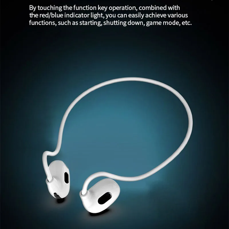 Bluetooth Sports Earbuds with Air Conduction and Built-in Mic
