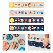 

Wooden Solar System Planet 3d Puzzle Solar System Tray Children’S Puzzle Game Early Education Toys Gifts For Kids