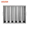 VEVOR 4/5 Slot Commercial Hood Filter Grease Baffle w/ Handle Stainless Steel Filter Stable Safe 6Pcs for Restaurant Industry 1