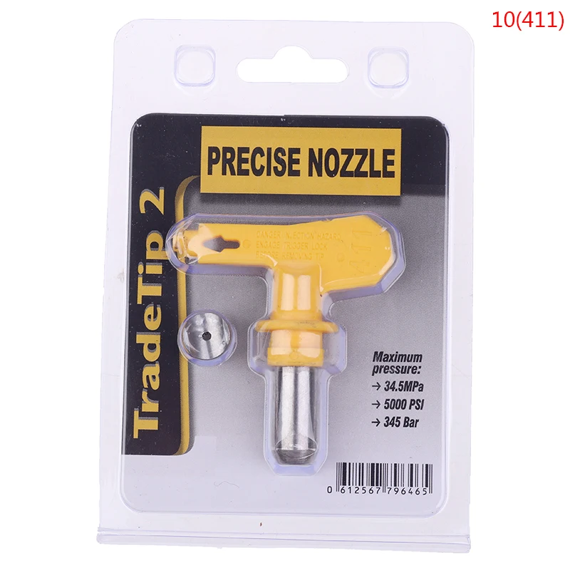 Versatile Yellow Airless Spray Gun Tip Nozzle for Paint Spraying and Powder Coating