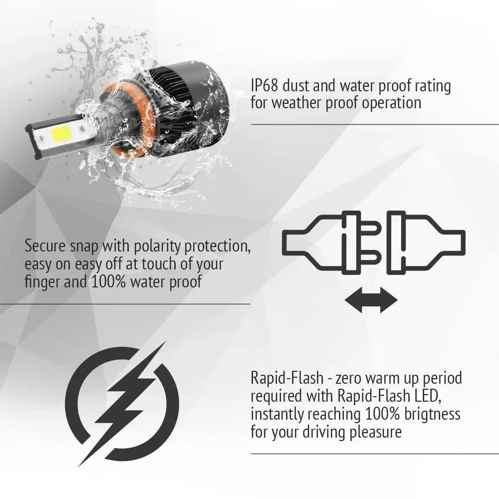 

Upgrade Your Car's Lighting with LED Headlight Bulbs - H1 H3 H7 H8 H9 H11 9005 9006 H4 9004 9007 H13 Hi Lo Beam