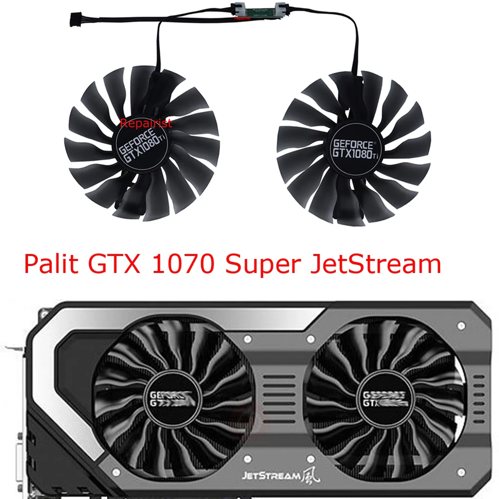 Description Picture 6 of item2PCS/Set,GPU Cooler,95MM Diameter,FD10015H12S,Video Card Fan,For Palit Gainward GTX 1070 1080 1080 Ti Jetstream,Cards Cooling