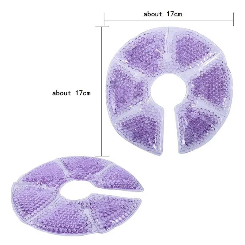 2pcs Breast Therapy Pads Hot Cold Breastfeeding Gel Nursing Pain Relief Pads Breathable Pads Anti-Overflow Maternity Care Pad 2