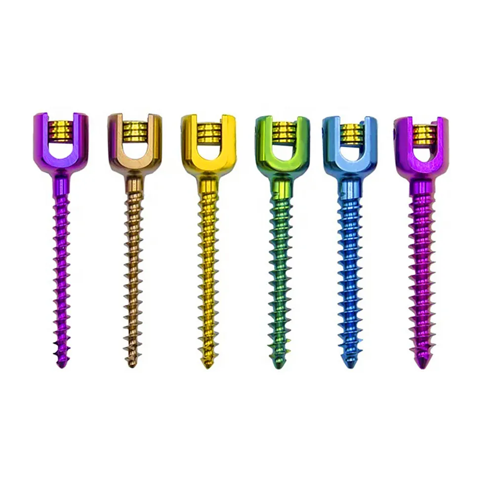 Veterinary Spinal Implants Mini Size 2.5mm Titanium Polyaxial Spine Pedicle Screws And Rods Surgical Orthopedic