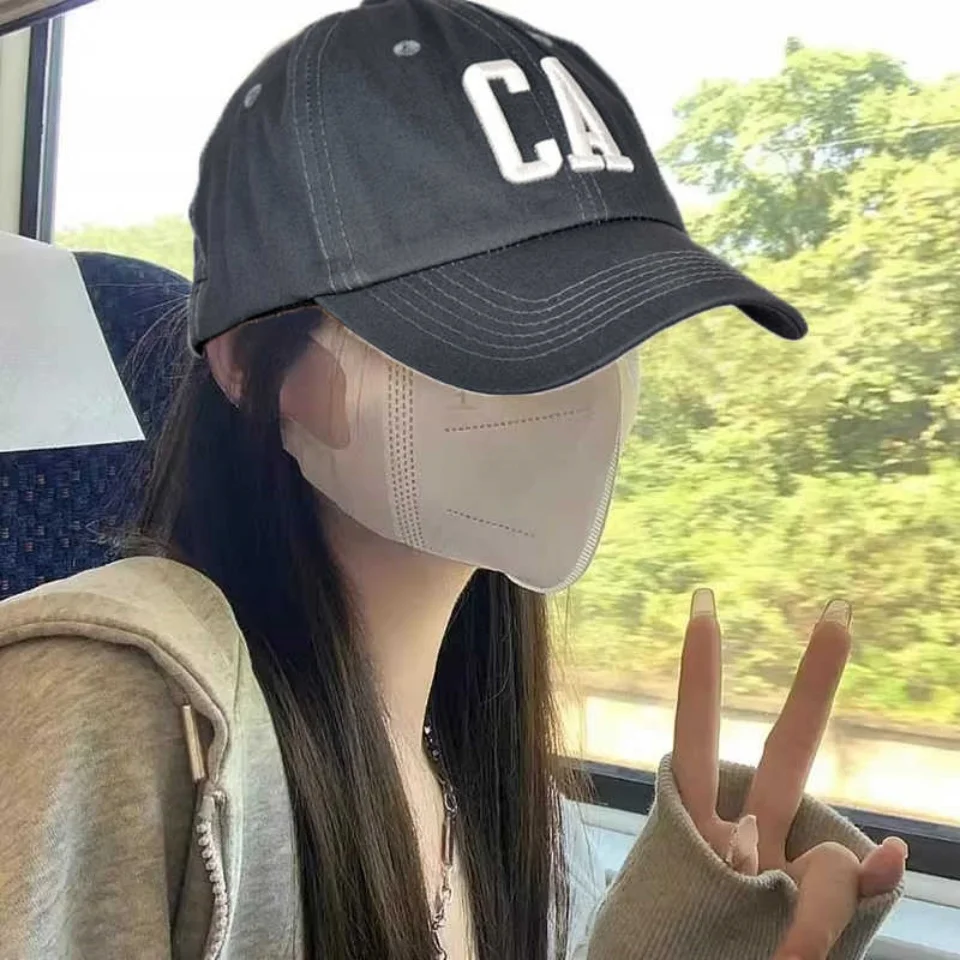 Long Wavy Synthetic Wig Baseball Rice Black Cap With Hair Extensions Hat Wigs Natural Black Connect Wig Adjustable For Women