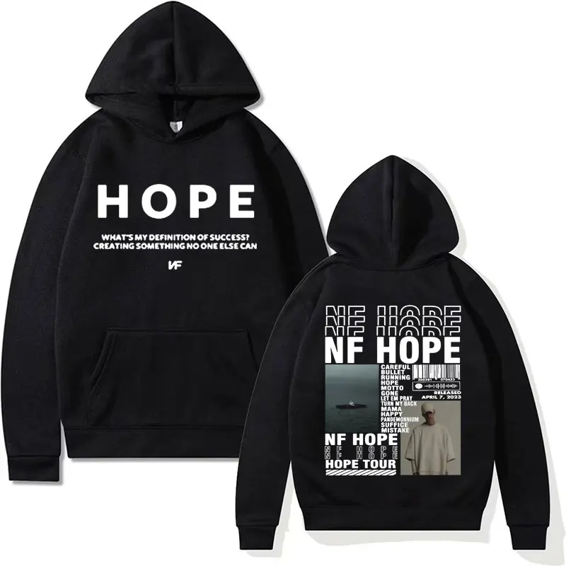 

Rapper NF Hope Album Tour 2024 Graphic Hoodies Men's Women's Fashion Harajuku Sweatshirts Autumn/Winter Casual Hoodie Streetwear