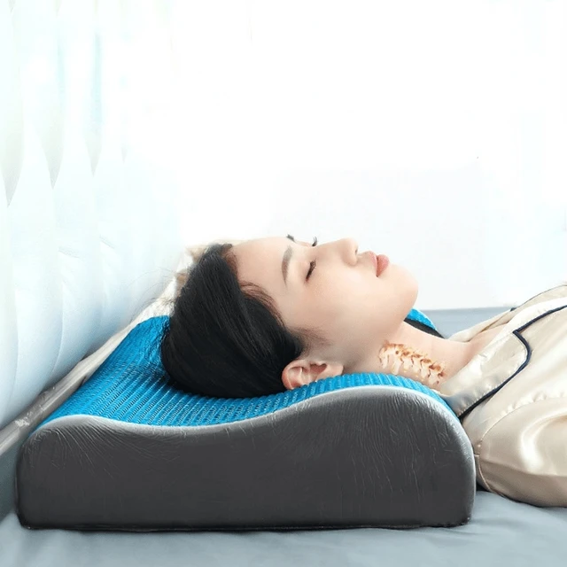 Buy Memory Foam Pillow Cooling Gel Bed Cervical Protect Orthopedic Pillows  for Sleeping by Just Green Tech on Dot & Bo