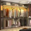 Industrial Pipe Clothing Rack, Reversible 118.3'' Clothes Rack for Hanging Clothes, Heavy Duty Garment Rack Closet Wardrobe Rack 1