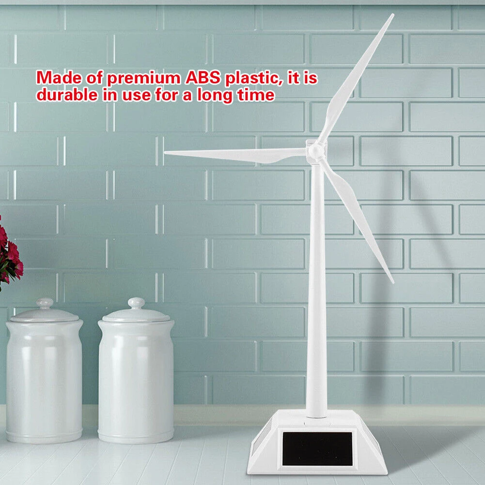 Solar Wind Generator 1pc Solar Wind Mill Model Powered Wind Mill Model Desktop Decor Craft Kids Children Education Home Decoration Power Tools