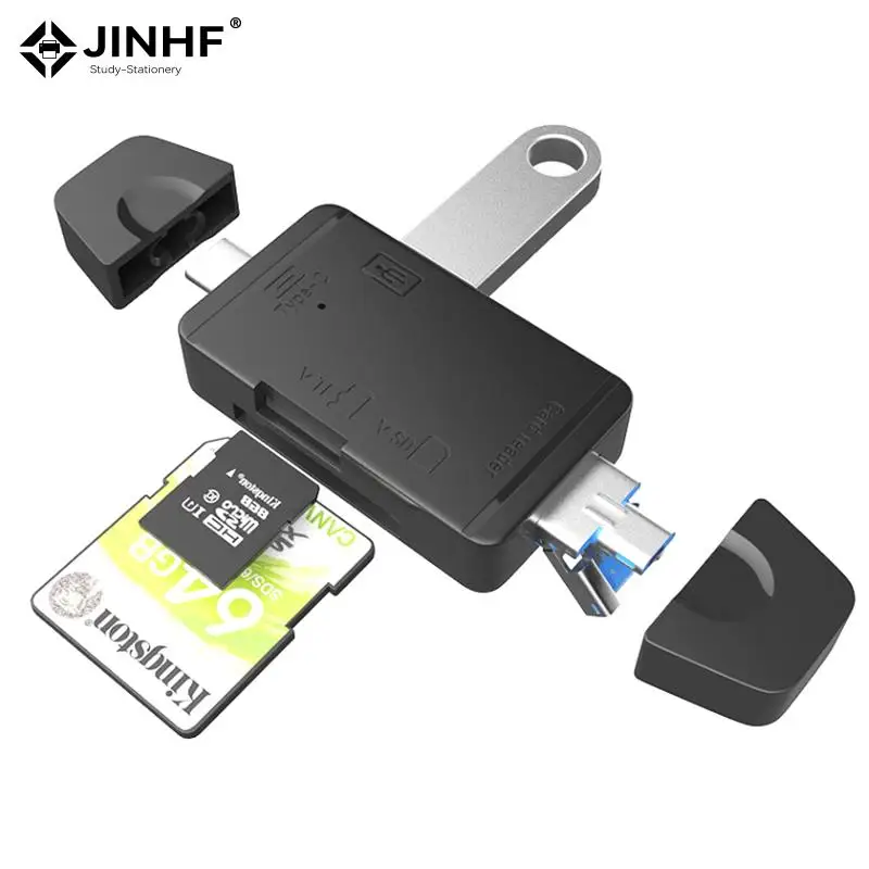 

Unique Card Adapter High-speed Portable Card Reader Micro USB 2.0 Type C To SD TF Card Adapter For Computer Laptop Mobile Phone
