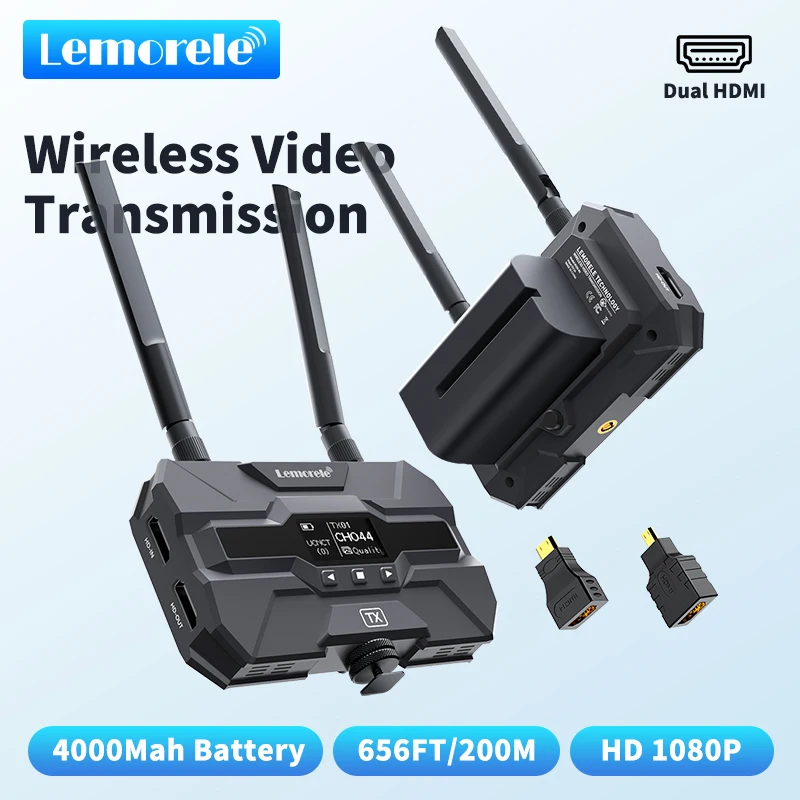 値下げしました！Lemorele WIRELESS VIDEO EXTENDER Amazon.com: Lemorele Wireless HDMI Transmitter and Receiver