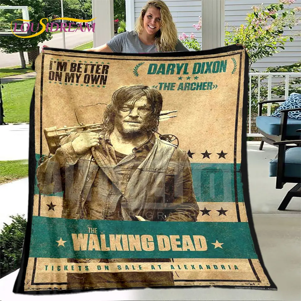 Cozy The Walking Dead Rick Horror TV Coperta: Pile Morbida Le Serate Di