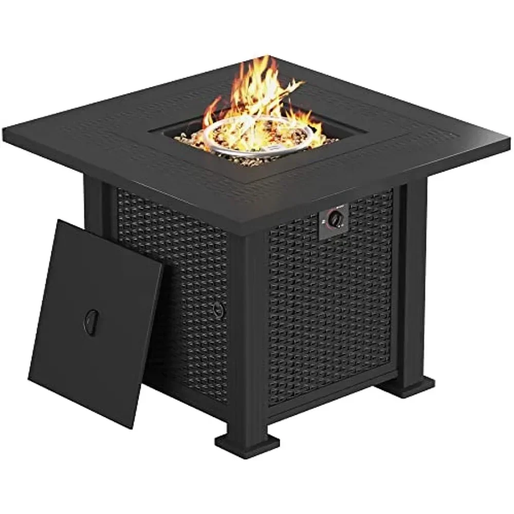 Outdoor Gas Fire Pit Table 28 Inch 50,000 BTU for Camping camping fire pit