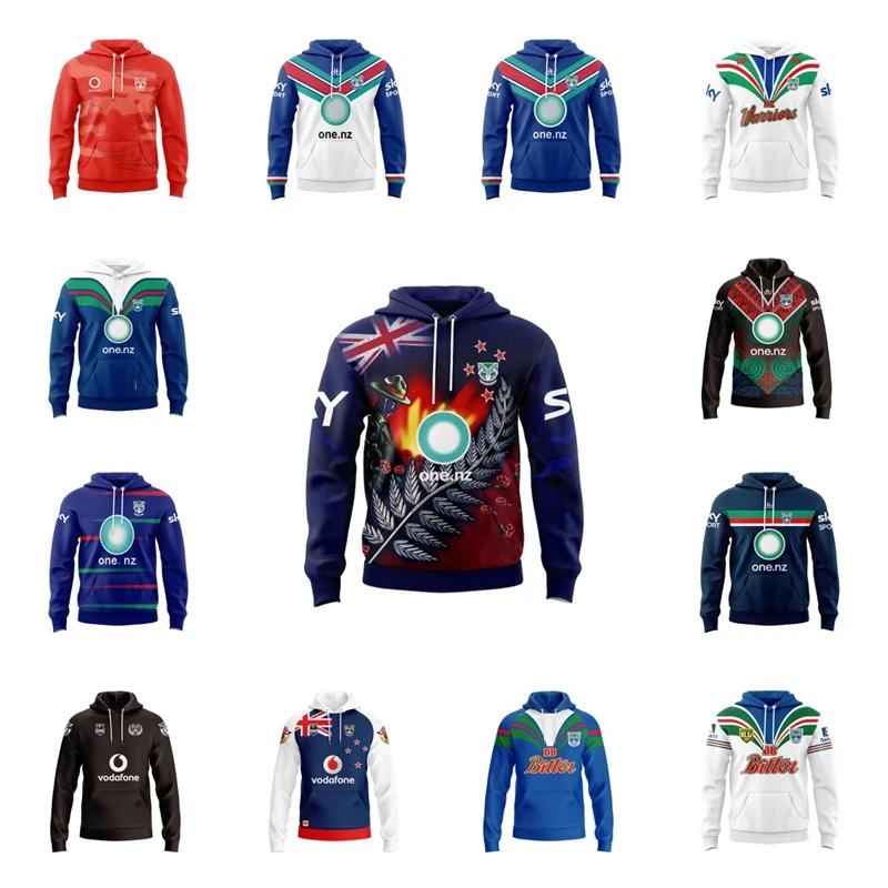 

2024 New Zealand Warriors Men's Replica Anzac Round Jersey Original Hoodie