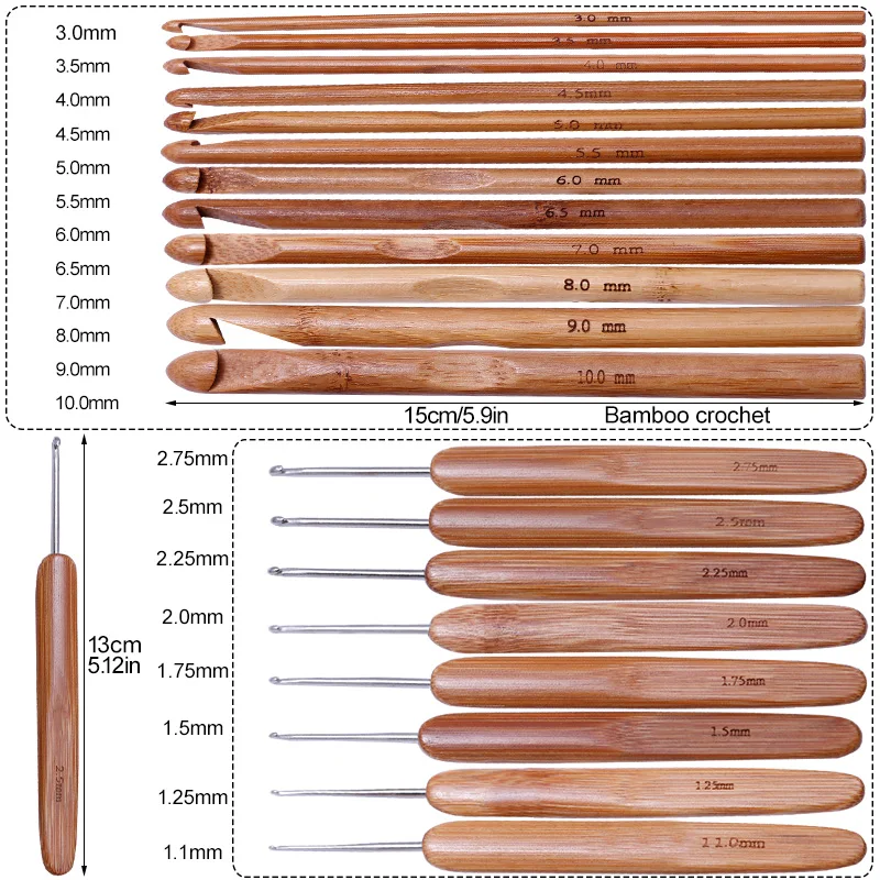 Crochet Hooks Kit Knitting Needles Set DIY Craft Tools