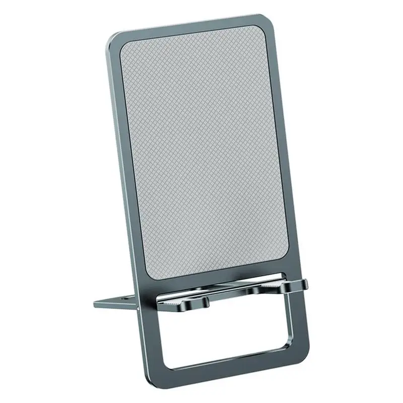 

Metal Phone Holder Foldable Mobile Phone Holder Stand Adjustable Tablet Desktop Holder Metal Kickstand Thin Folding Universal