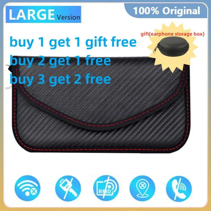 

Signal Blocking Bag Faraday Cage Pouch Car Key FOB Signal Shielding Anti-radiation Storage Bag Signal Safe Lock Bag For Car Keys