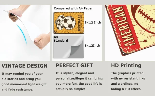 Targa Metallica Vintage Con Bassotto - Decorazione Da Parete Per Bagno, Cucina O Esterno - 20x30 Cm - Foto 5