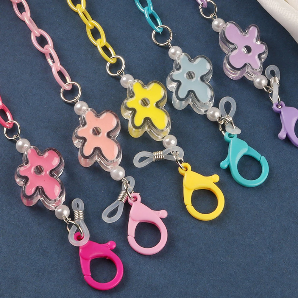 

Fashion Korean Acrylic Hanging Women Student Children Glasses Chain Mask Chain Necklace New Cute Holder Multi-Function Chain