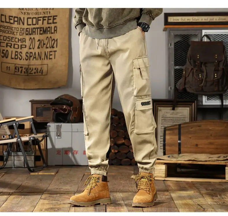 

Japanese retro overalls cool street casual casual casual straight pants