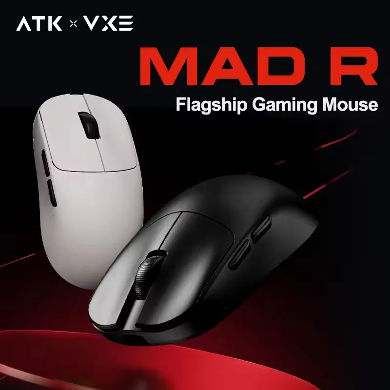 ATK VXE MAD R MAJOR gaming mouse ergonomic mouse Ultra-lightweight Dual-Mode PAW3395/3950 Sensor Standard 8K