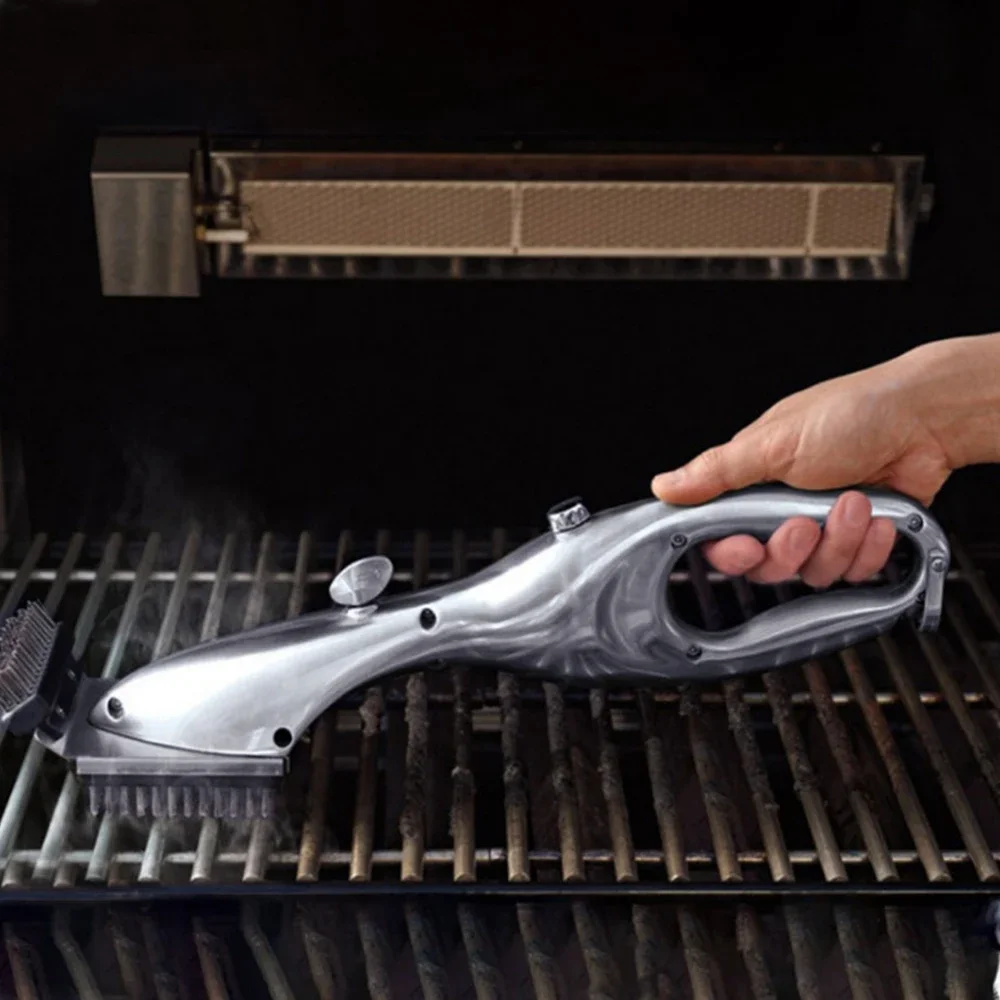 Portable Steam Cleaning Brushes Camping Barbecue Grill Cleaner Oil Fume Grill Stain Removal Scraper BBQ Tools Kitchen Gadget