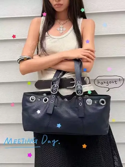 Hieta Y2K Large Capaci Faionable Tote Bag oulder Handbag