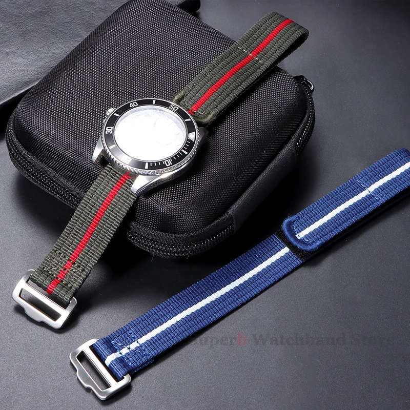 Classic Military Sport Nylon Watch Strap - Premium Canvas Wristband