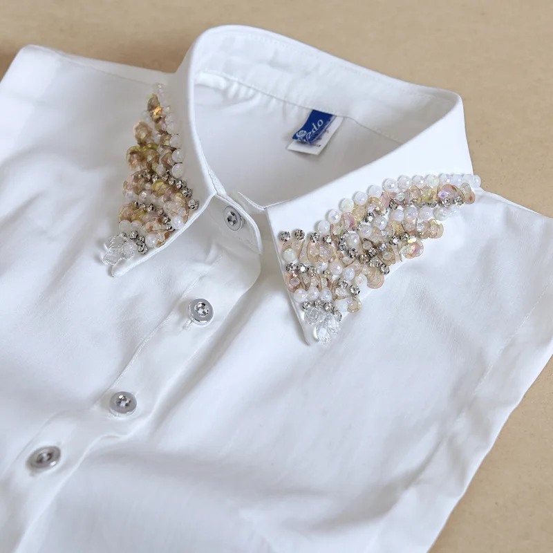 

Handmade Beads Fake Collars for Women Necklace False Collars Sweater Decorative Blouse Tops High Quality Detachable Collar