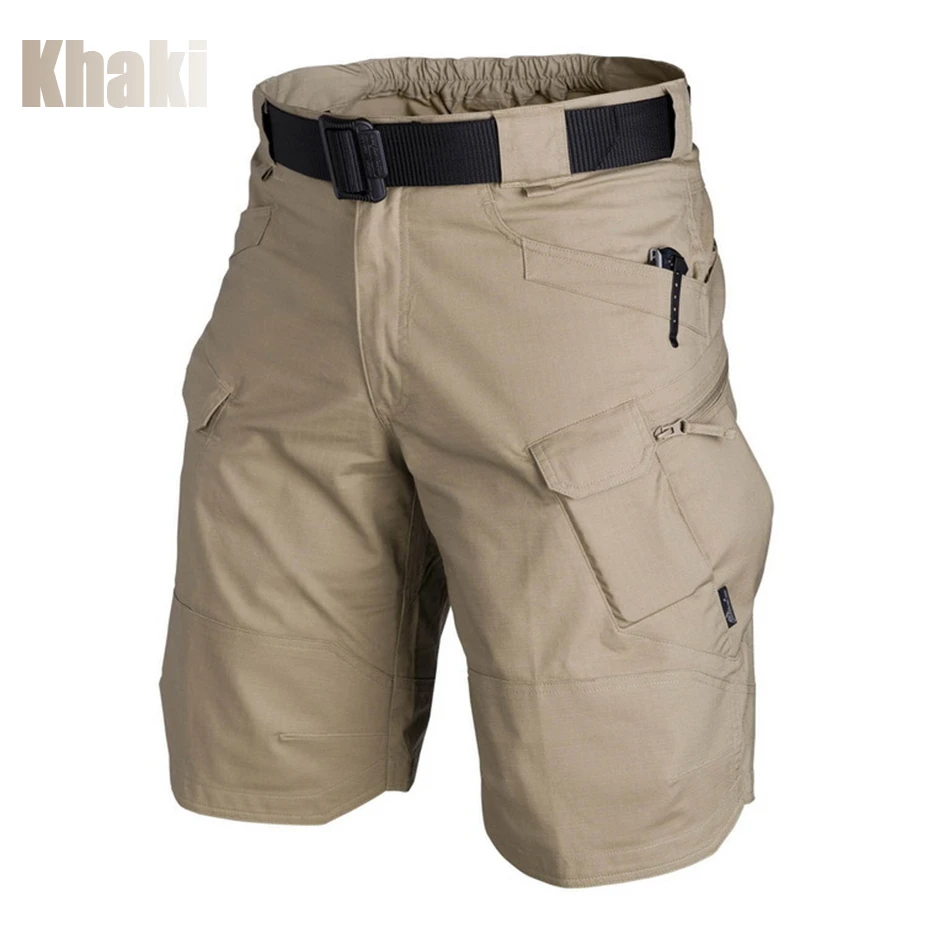 Men Urban Military Tactical Shorts Brand Outdoor Waterproof Wear-Resistant Cargo Shorts Quick Dry Multi-pocket Hiking Pants
