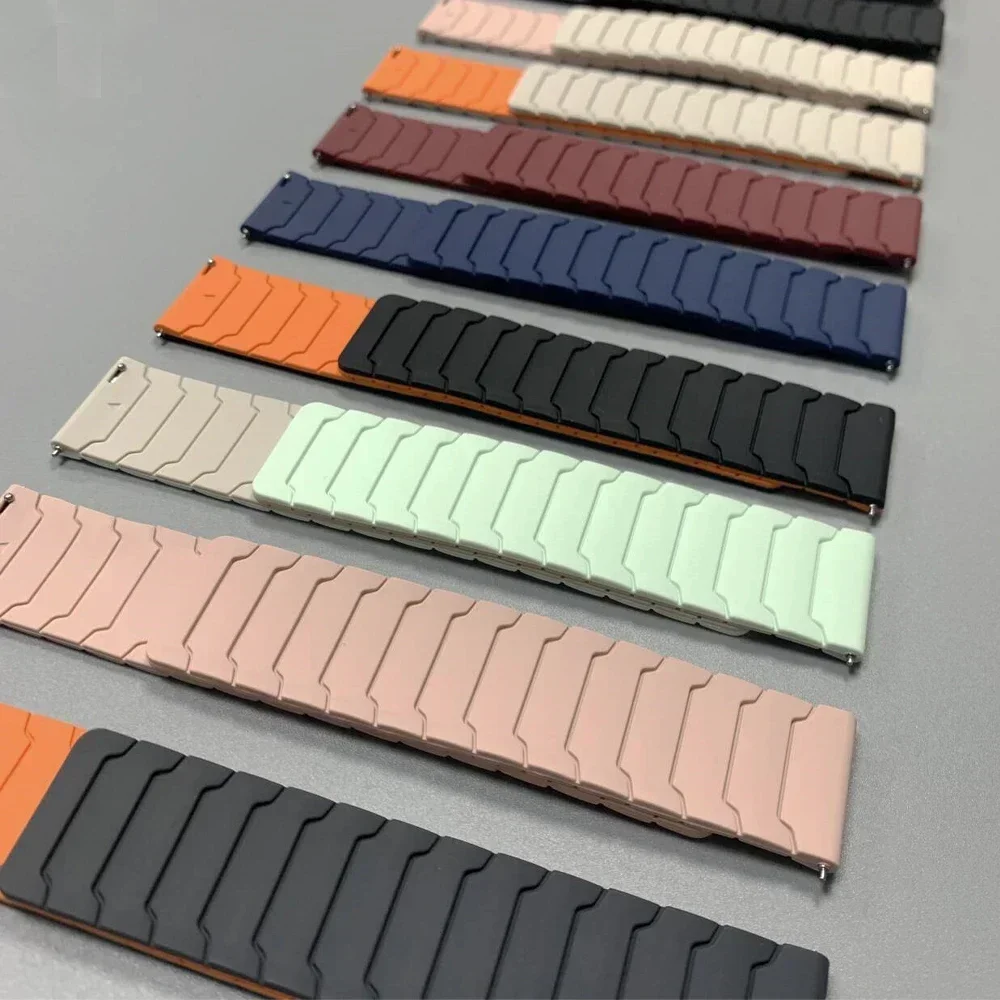 Magnetic Silicone Wristband Strap - Universal Fit 20mm/22mm