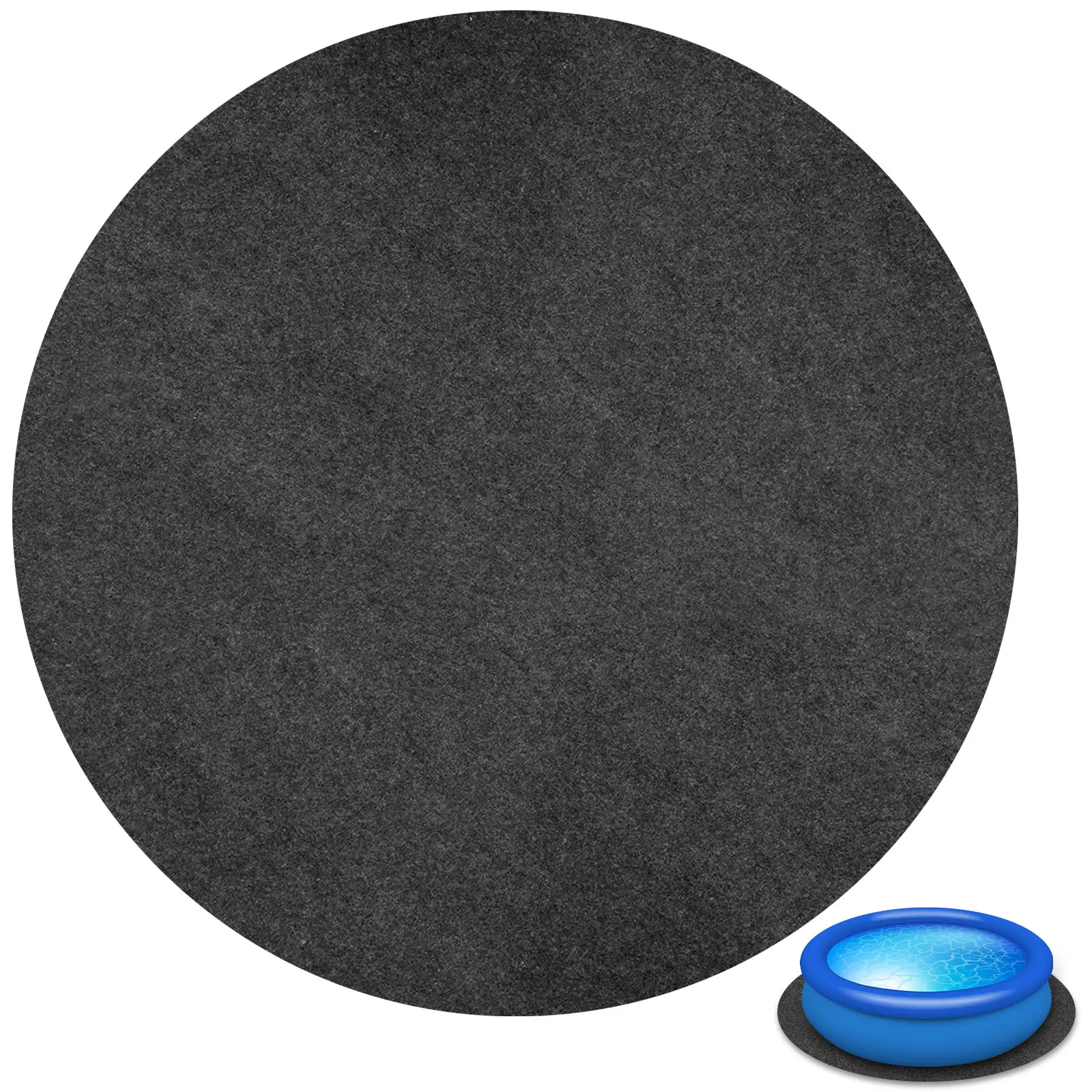 

78 дюймовый круглый коврик для горячей ванны, влагопоглощающий коврик для защиты пола для горячей ванны, водонепроницаемый нескользящий защитный коврик для бассейна