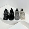 Bead Chain Women's Suede Shoes Tassels Stitching Fashion Ladies Loafers 1