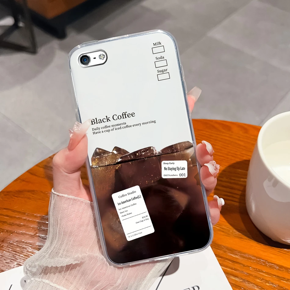 Elegant Ink Painting Soft Clear Silicone Phone Case - Premium Back Cover
